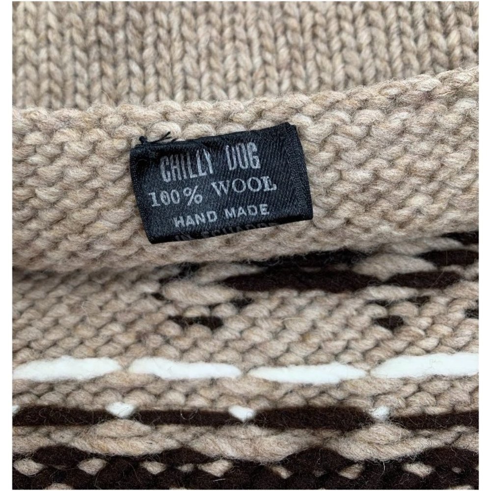 Chilly Dog Hand-Knit Organic Wool Moose Hoodie NWT - Picture 5 of 14